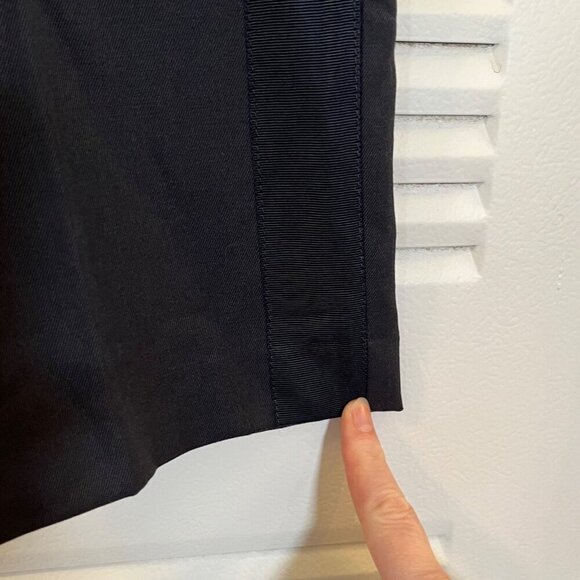 3.1 Phillip Lim‎ High Waist Crop Wool Black Trousers Tuxedo Stripe Back Zip 6 - Picture 4 of 10